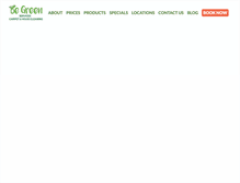 Tablet Screenshot of begreencarpetcleaning.com